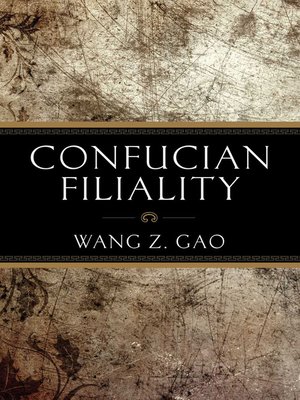cover image of Confucian Filiality